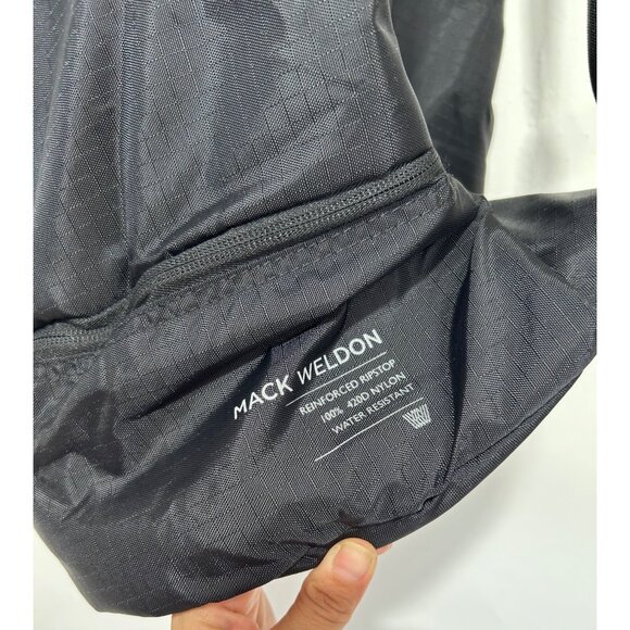 Mack Weldon Black Durable Nylon Sling Backpack With Adjustable Strap - Picture 2 of 10